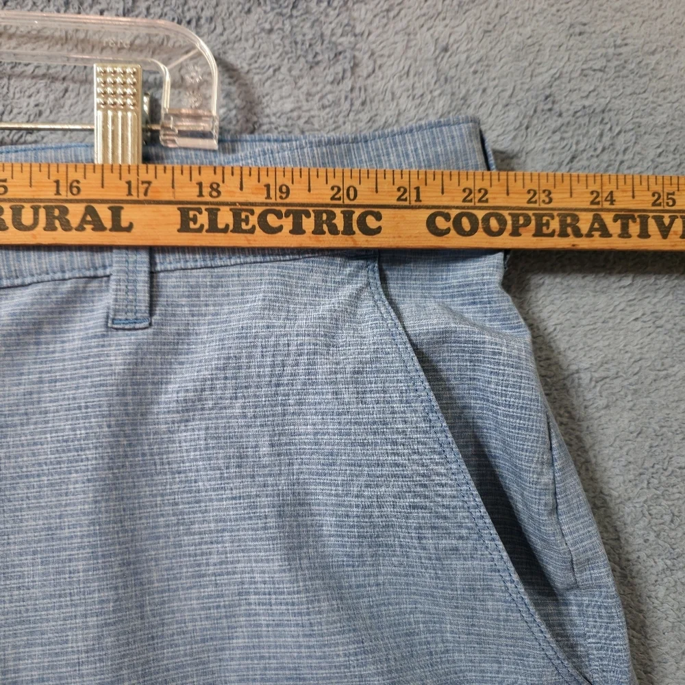 World Wide Sportsman Chino Shorts Men's 44 Medium Blue Stretch